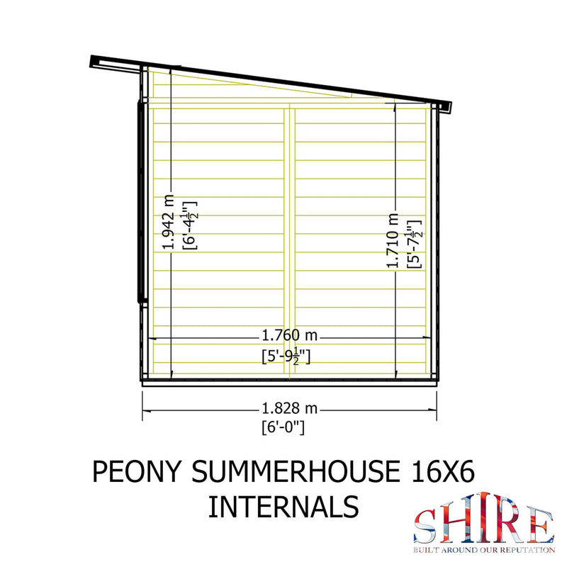 Peony Pent Summerhouse
