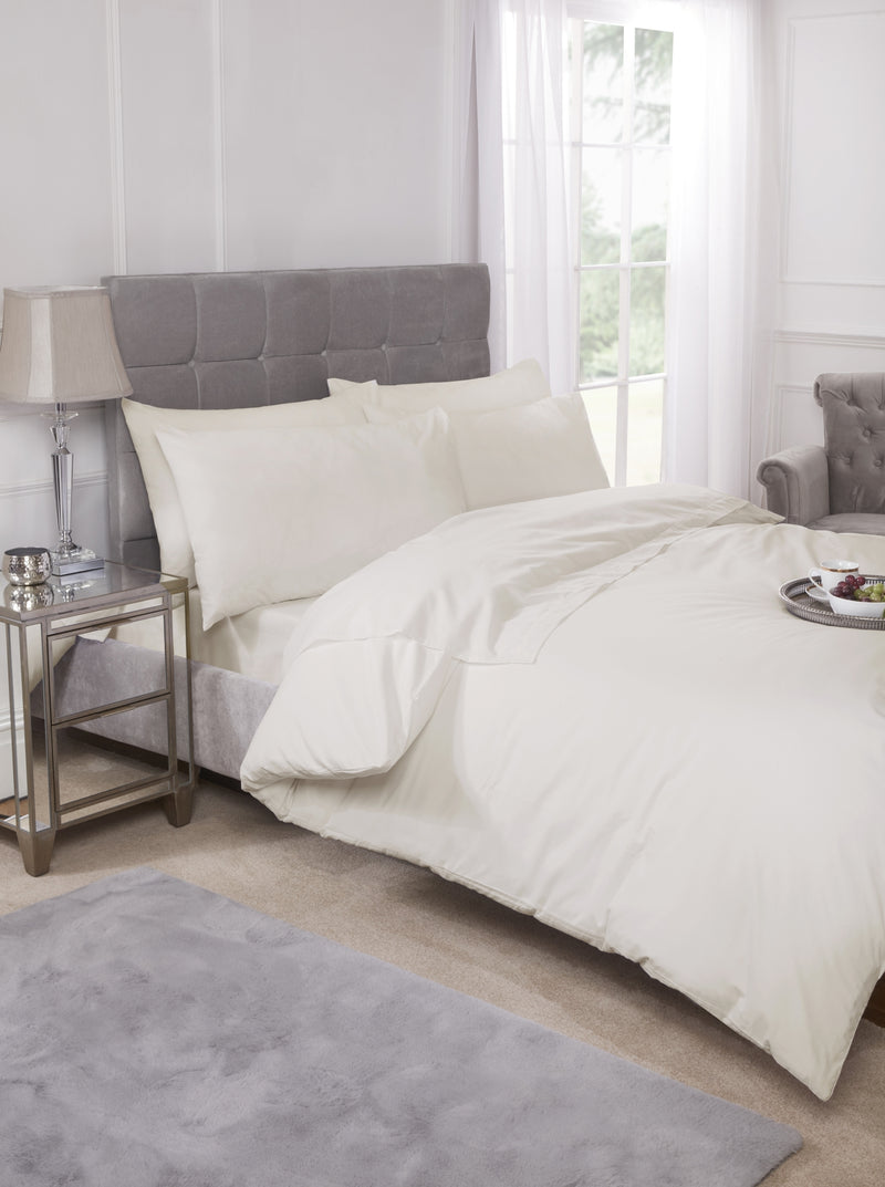 180 Thread Count Percale Extra Deep Fitted Sheet in Ivory