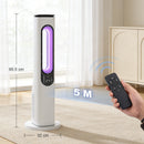 HOMCOM Bladeless Tower Fan, 35dB Standing Cooling Fan With Oscillating