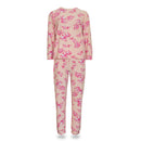 Tru Ladies Floral Jersey Pyjama - Pink