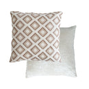 Pisa Geometric Jacquard Cushion Cover in Cream
