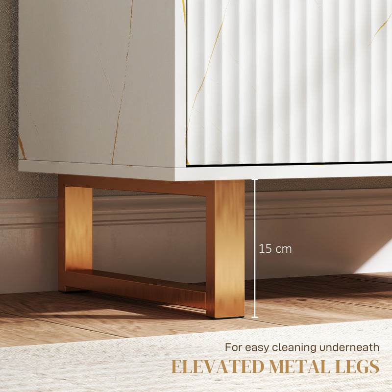 HOMCOM Sideboard, Buffet Cabinet with 2 Doors and Adjustable Shelves