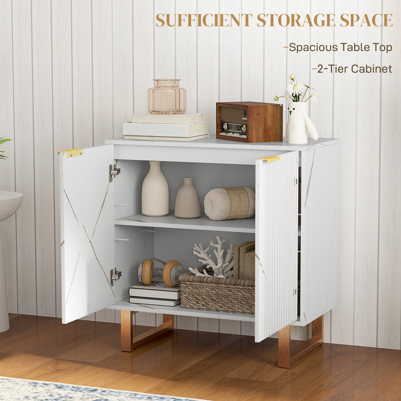 HOMCOM Sideboard, Buffet Cabinet with 2 Doors and Adjustable Shelves