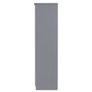 Paris Ready Assembled Wardrobe with Triple Mirror  - Uniform Matt & Dusk Grey