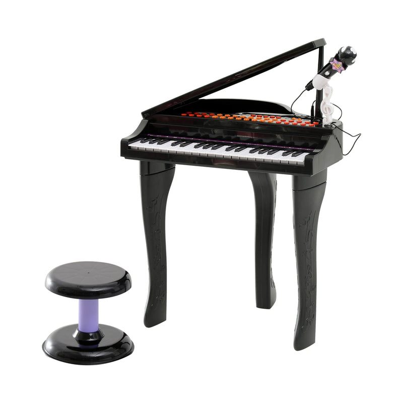 HOMCOM Mini Electronic Piano W/Stool-Black