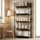 HOMCOM Anti-Slip Design 5-Tier Rustic Brown