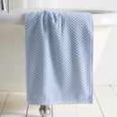 D & D Popcorn Check Towels Blue