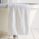 D & D Popcorn Check Towels White