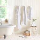 D & D Popcorn Check Towels White