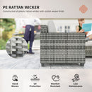 Outsunny 5 Seater Wicker Outdoor Furniture Set For Balcony