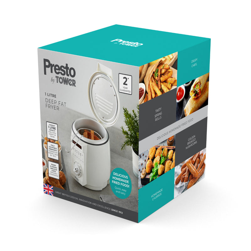 Tower Presto Deep Fat Fryer 1L  - White