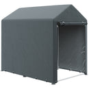 Outsunny 1.2 x 1.8m Portable Garden Shed for Motorbikes, Garden Tools, Bikes