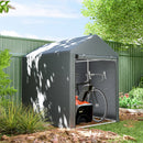 Outsunny 1.2 x 1.8m Portable Garden Shed for Motorbikes, Garden Tools, Bikes