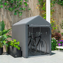 Outsunny 1.2 x 1.8m Portable Garden Shed for Motorbikes, Garden Tools, Bikes