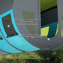Outsunny Camping Tent, 3000mm Waterproof Family Tent for 5-6 Man, Grey and Blue