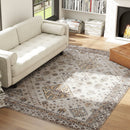 HOMCOM Flannel Non-Slip Washable Rug for Living Room,