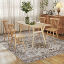 HOMCOM Flannel Non-Slip Washable Rug for Living Room,