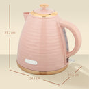 HOMCOM Electric Kettle, Fast Boil, 1.7L, 3kW, Swivel,