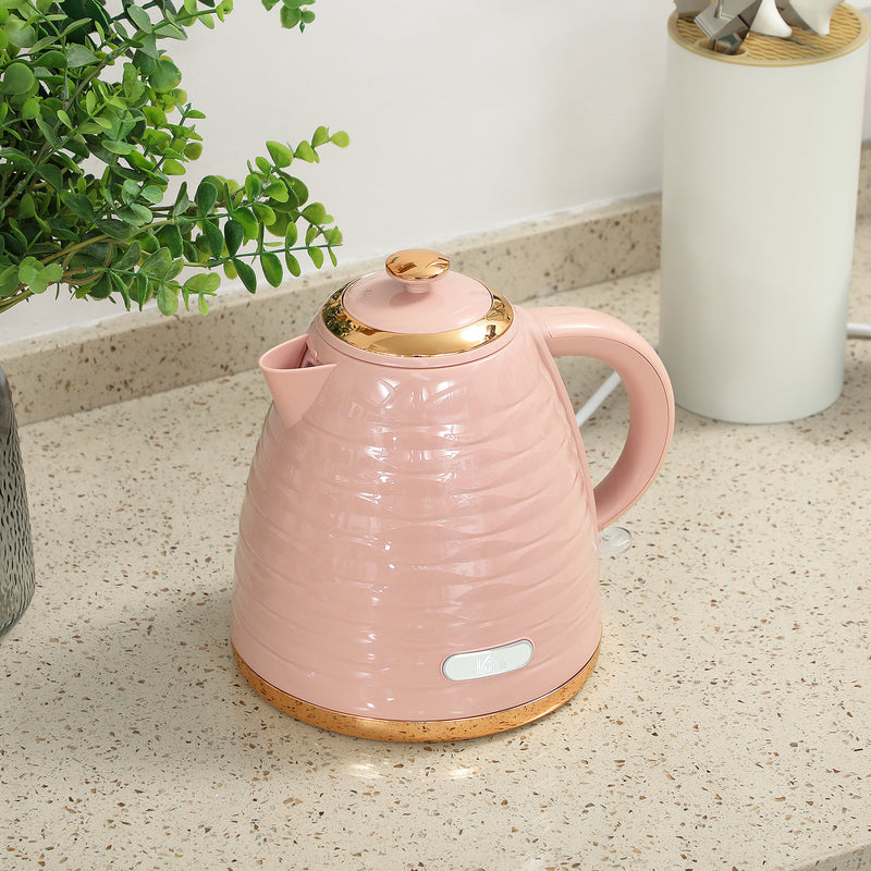 HOMCOM Electric Kettle, Fast Boil, 1.7L, 3kW, Swivel,
