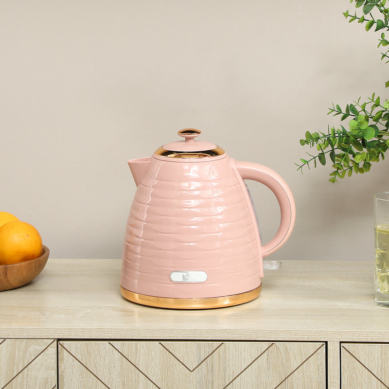 HOMCOM Electric Kettle, Fast Boil, 1.7L, 3kW, Swivel,