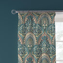 D & D Palais Pencil Pleat Curtains in Teal