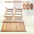 Patio Acacia Wood Bench Wooden 2-Person Outside Chair