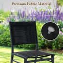 Patio Armless Chair with Breathable Seat and Backrest-1 Piece