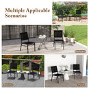 Patio Armless Chair with Breathable Seat and Backrest-2 Pieces
