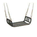 Rattan Patio Swing Bench with Hanging Ropes