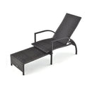 Patio Chaise Lounge with 5-Level Adjustable Backrest