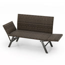 Convertible Patio Loveseat Sofa
