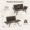 Convertible Patio Loveseat Sofa