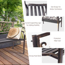 Cast Iron and Steel Patio Garden Porch Loveseat