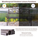 Cast Iron and Steel Patio Garden Porch Loveseat