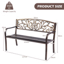 Cast Iron and Steel Patio Garden Porch Loveseat
