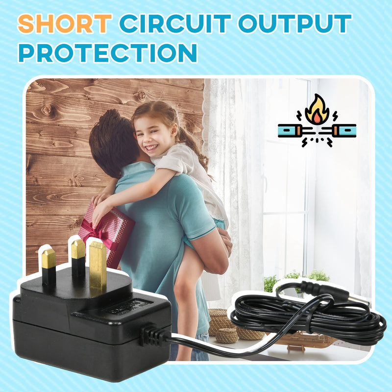AIYAPLAY 12V Charger for Ride on Car, 12 Volt 1A Battery Charger