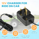 AIYAPLAY 12V Charger for Ride on Car, 12 Volt 1A Battery Charger