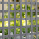 Outsunny Raised Garden Bed with Trellis Garden Planters Indoor Grey