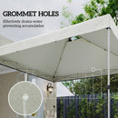 Outsunny Gazebo Roof Replacement UV50+ Waterproof 3x3(m) White