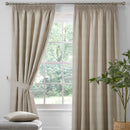 D & D Pembrey Pencil Pleat Curtains in Natural