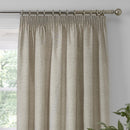 D & D Pembrey Pencil Pleat Curtains in Natural