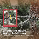 HOMCOM Christmas Tree With Flocked Realistic Tips, Hinged Xmas Tree