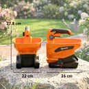Outsunny Cordless Spreader, 3.3L Handheld Seed Spreader