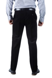 Harvey Jones Teeshot Corduroy Trousers -  Black