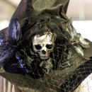 Outsunny Voice Activated Halloween Animatronics Standing Witch, Black