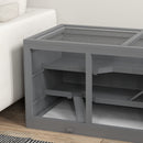 PawHut Wooden Hamster Cage, Exercise Play House Pen with Tray, Openable Top