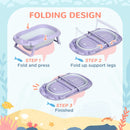 ZONEKIZ Baby Bath Tub with Cushion - Purple