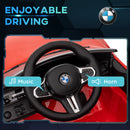 AIYAPLAY 12V Yellow BMW M4 Licensed Kids Electric Car W/ Remote, Suspension