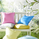 Fusion Plain Dye Filled Cushion in Blue