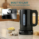 HOMCOM Electric Kettle, 1.7L Fast Boil, 3kW Water Kettle With Strix Thermost